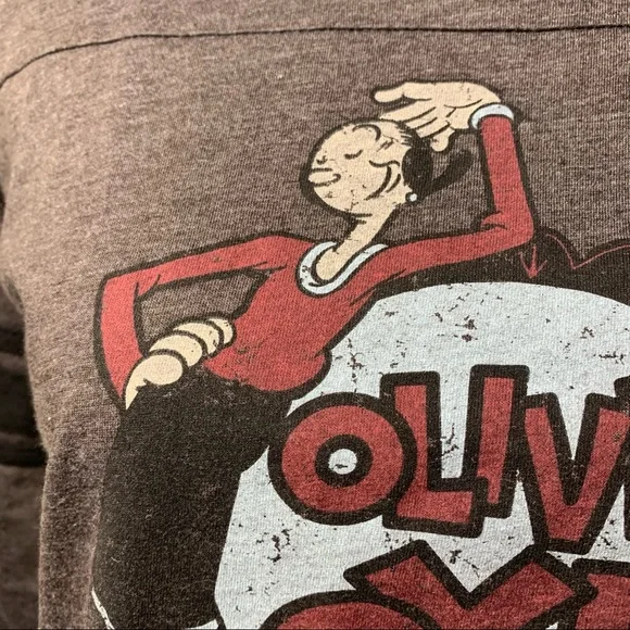 Women’s Junk Food Olive Oyl Popeye T-Shirt - Picture 3 of 13